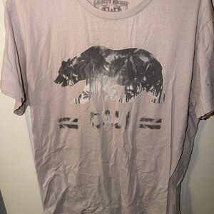 Eighty Eight Men's Tee in Light Gray with Bear Design